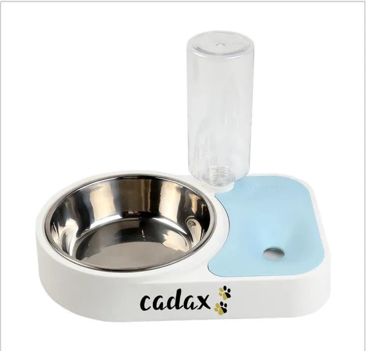 Comedero +Dispensador de Agua Azul