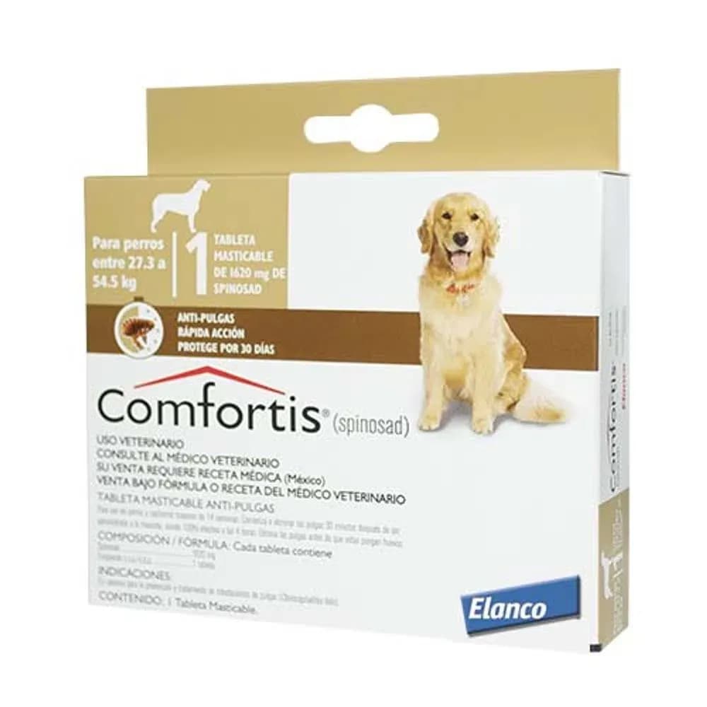 COMFORTIS (Spinosad x 1620mg) Tableta masticable anti-pulgas (Cafe)