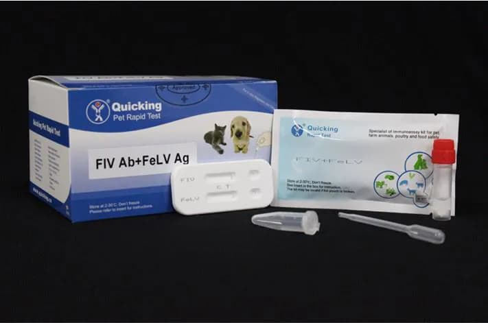 Pruebas Rapidas Test Sida y Leucemia Felina Caja x 10 Unidades